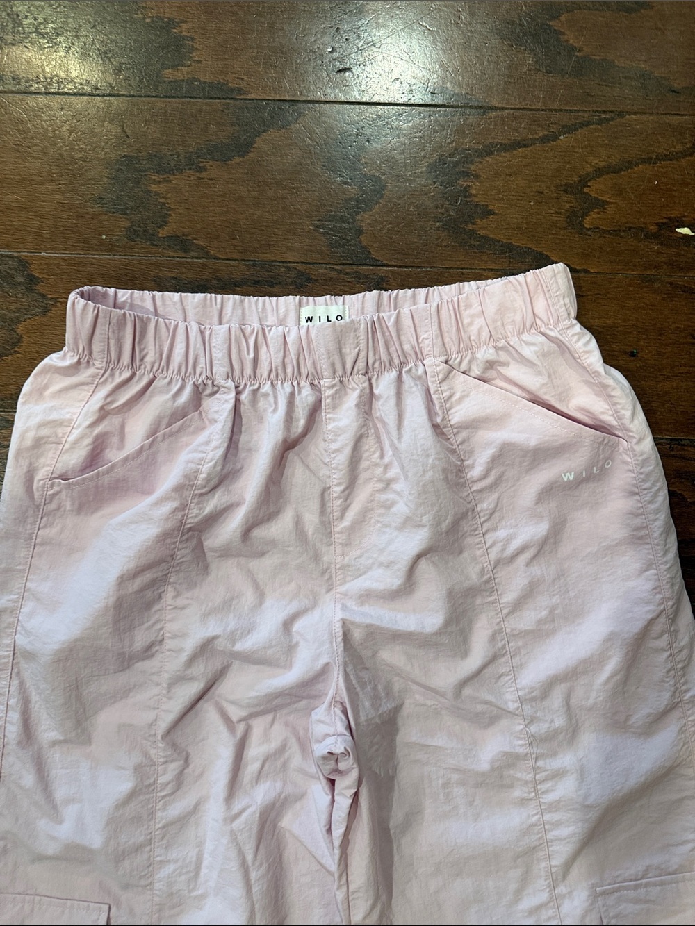 Wilo The Label light pink parachute cargo pants, medium - Picture 4 of 8